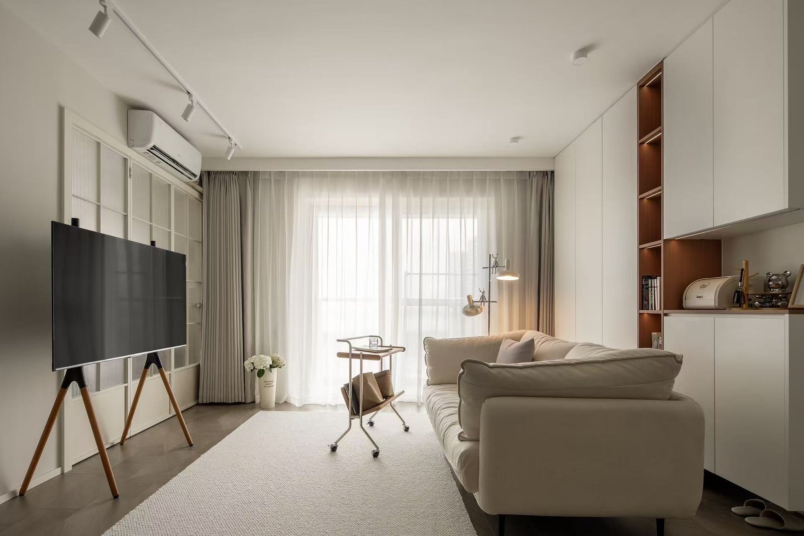 small apartment bedroom storage design.jpg Small apartment bedroom with space-saving storage design