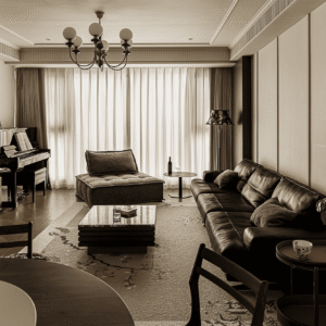 small apartment open living room design.jpg apartment living room television storage cabinet