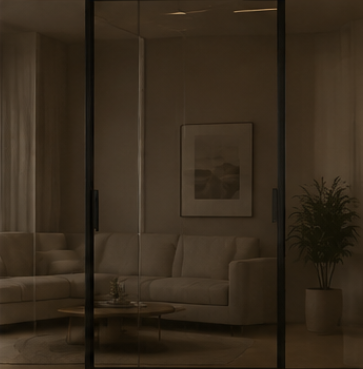 Smoked glass doors for luxury homes