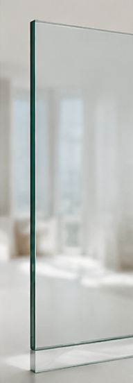 Tempered glass door material for safety