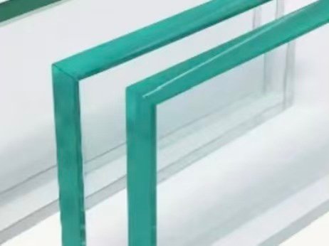 Tempered glass panel for wardrobe doors