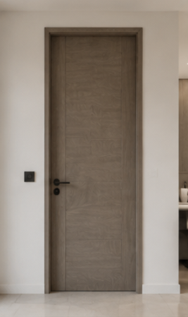 WPC wooden look door with stable performance