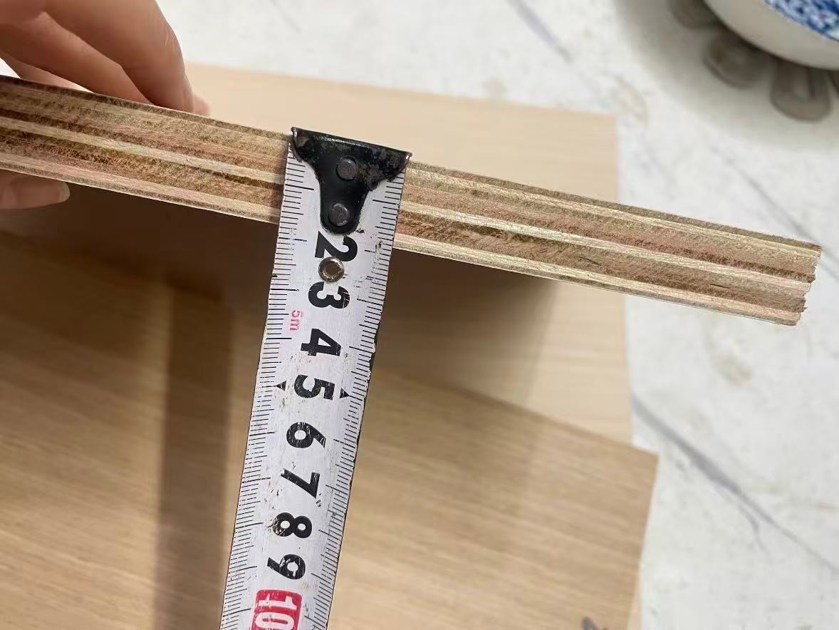 18mm plywood thickness measured for hotel furniture production