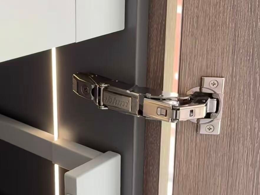 Blum hinge installed on custom cabinet door