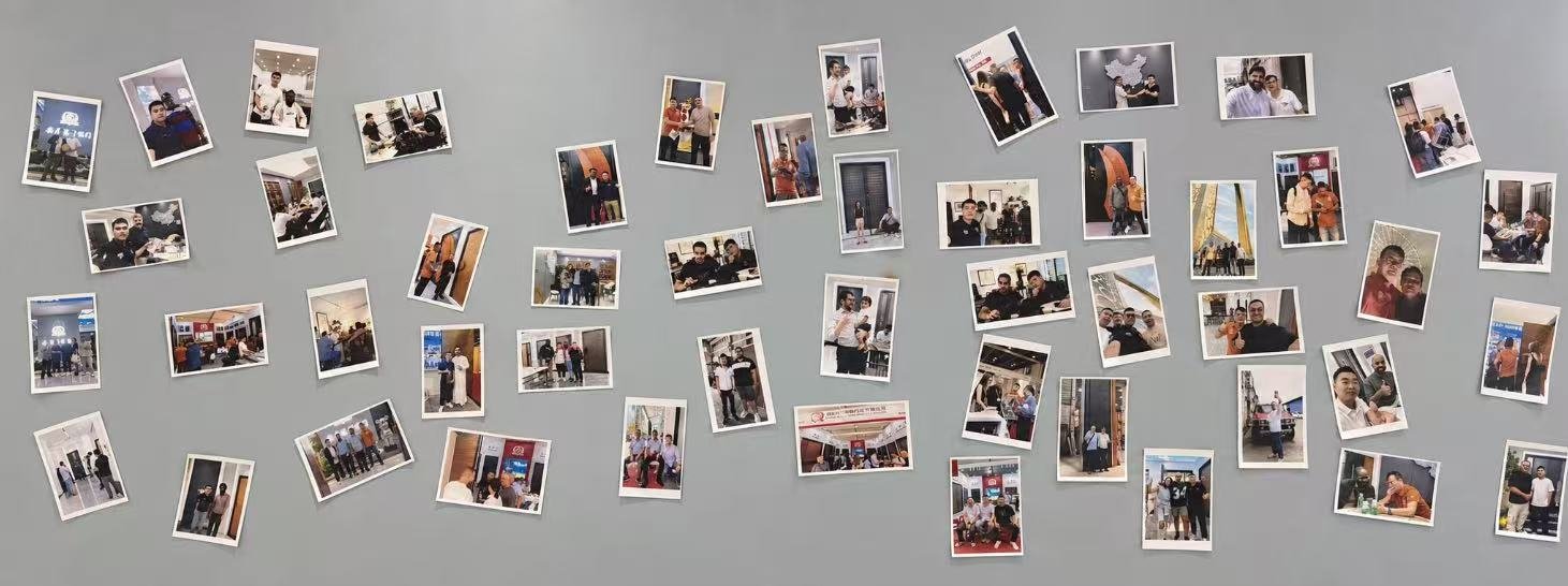BoyceCasa client partnership photo wall from global projects