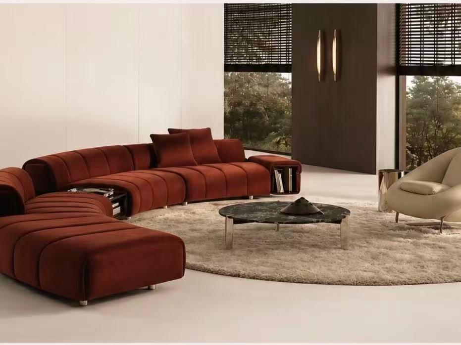 Modern soft furnishings for luxury living rooms