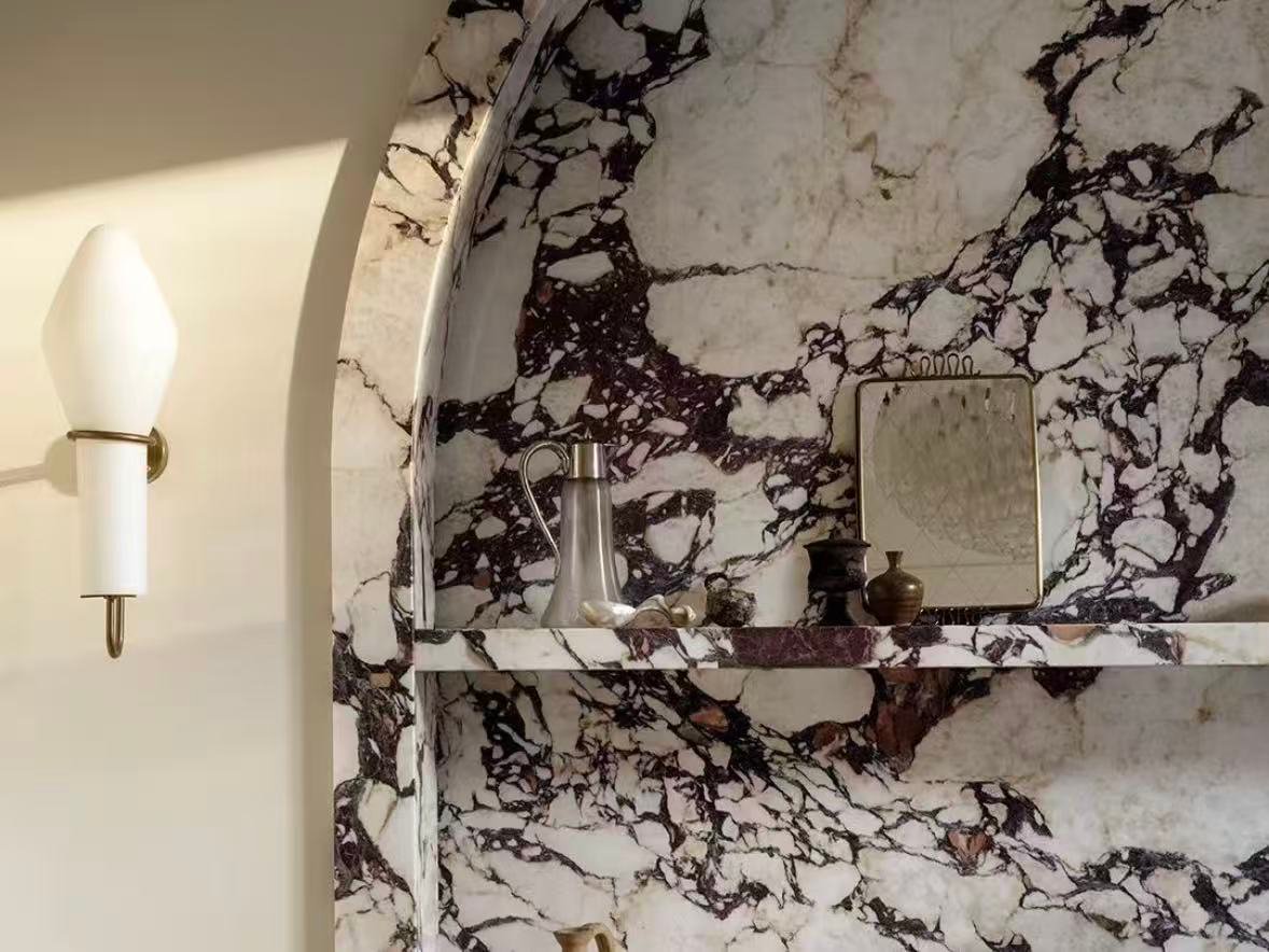 Decorative marble wall cladding for luxury interiors