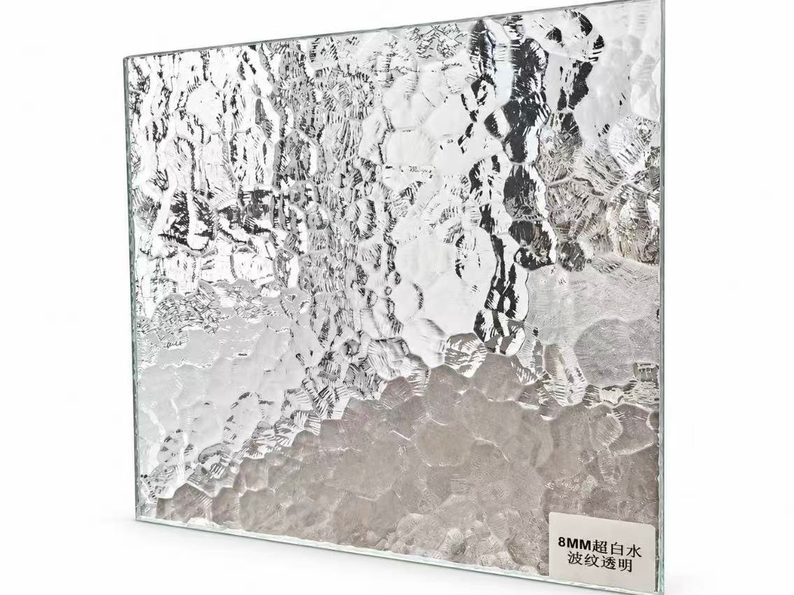 Fluted glass panel for decorative wardrobe doors
