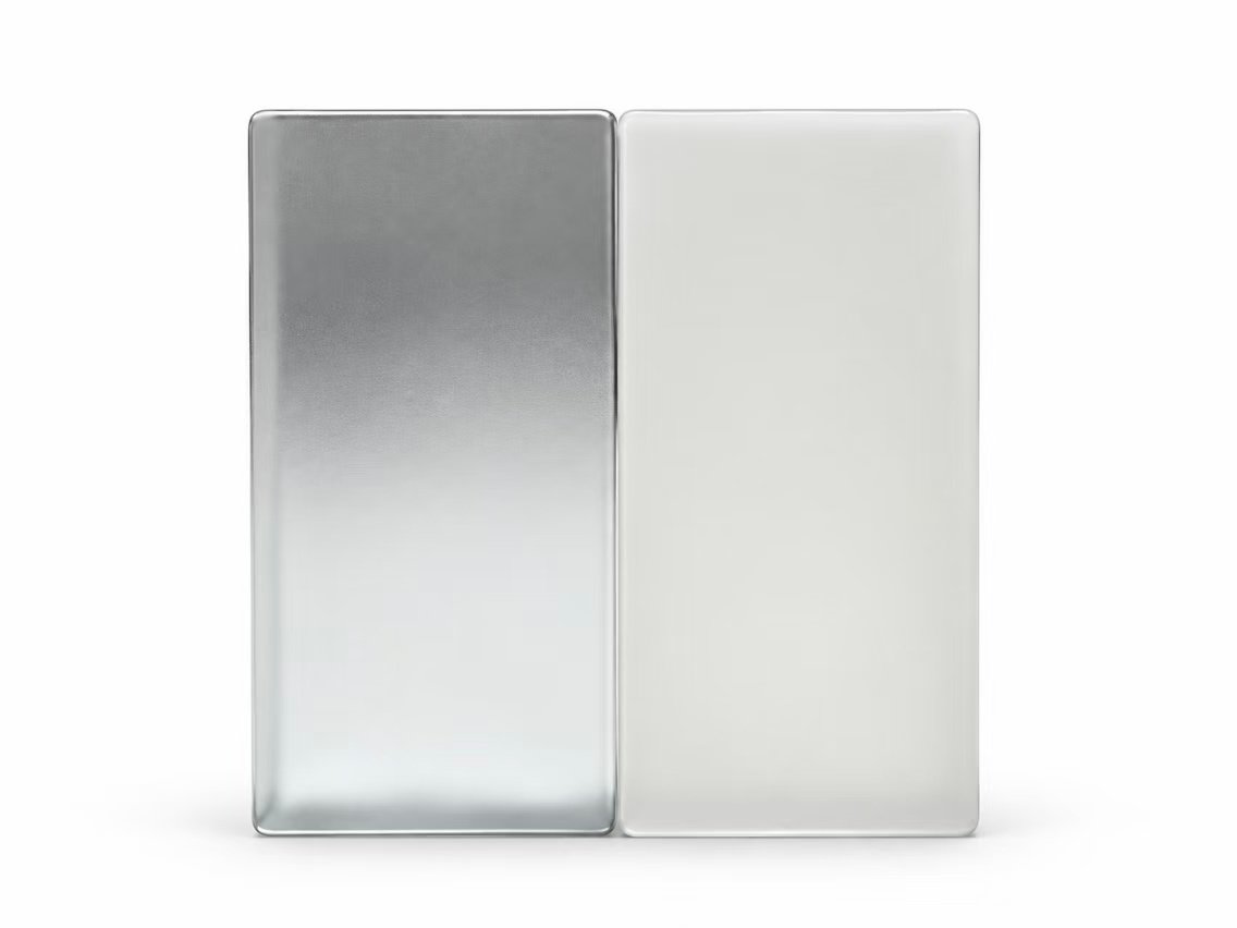 Frosted glass panels for private storage doors
