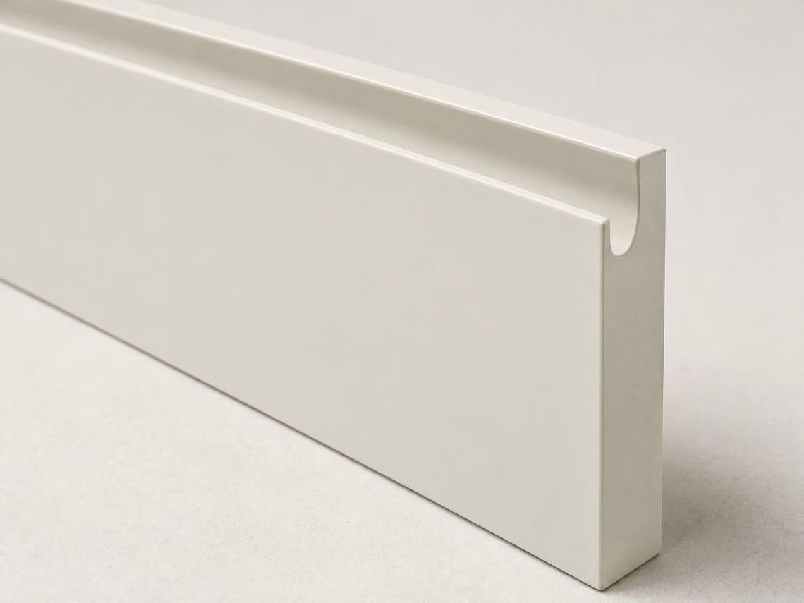 J pull handleless kitchen cabinet door profile