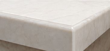 marble countertop rounded edge profile.png Custom marble countertop with polished rounded edge profile