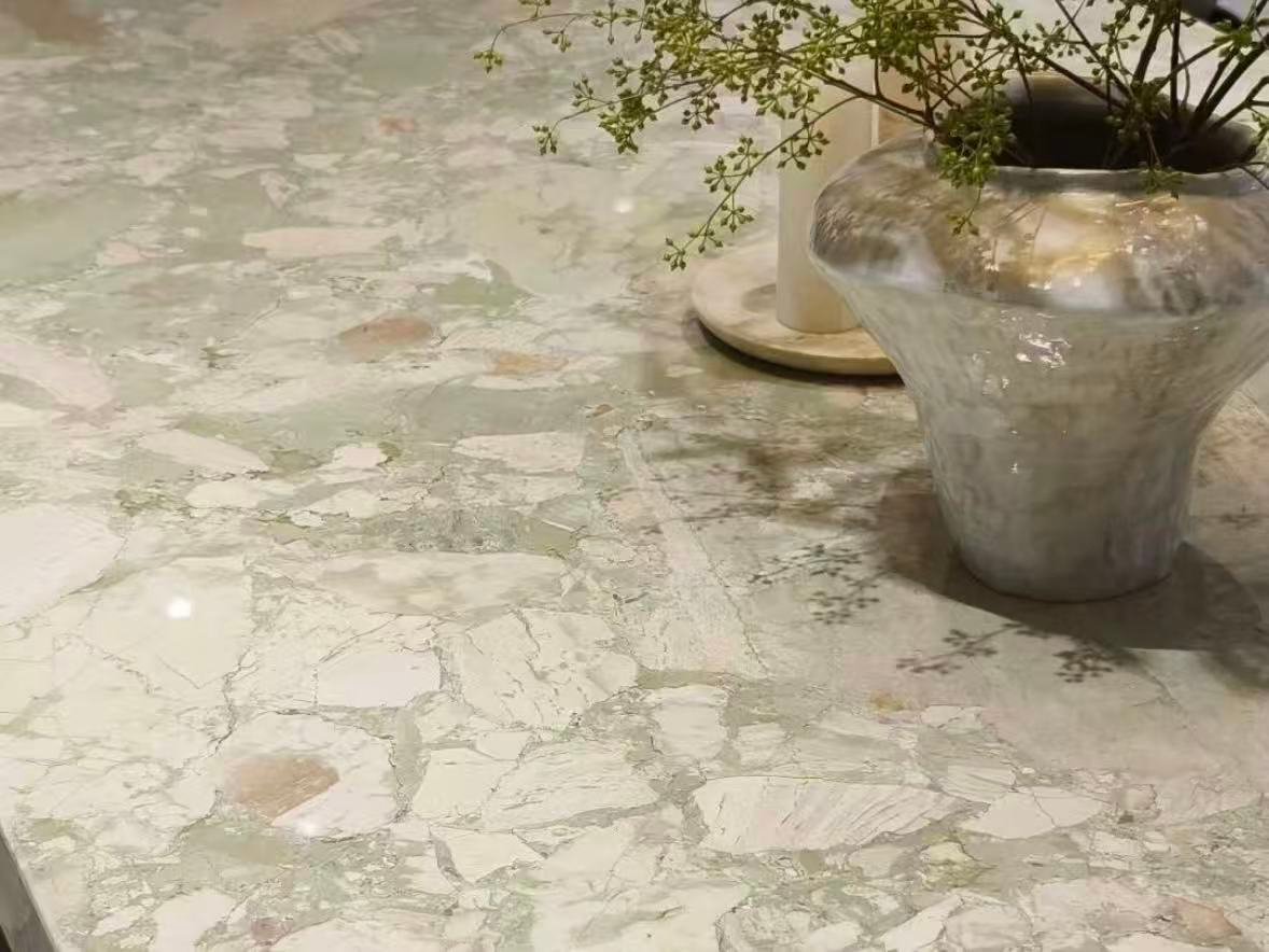 Luxury marble kitchen countertop natural veining