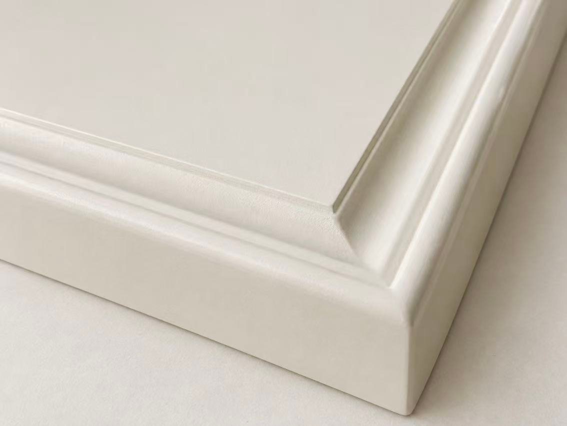 Routed kitchen cabinet door edge profile