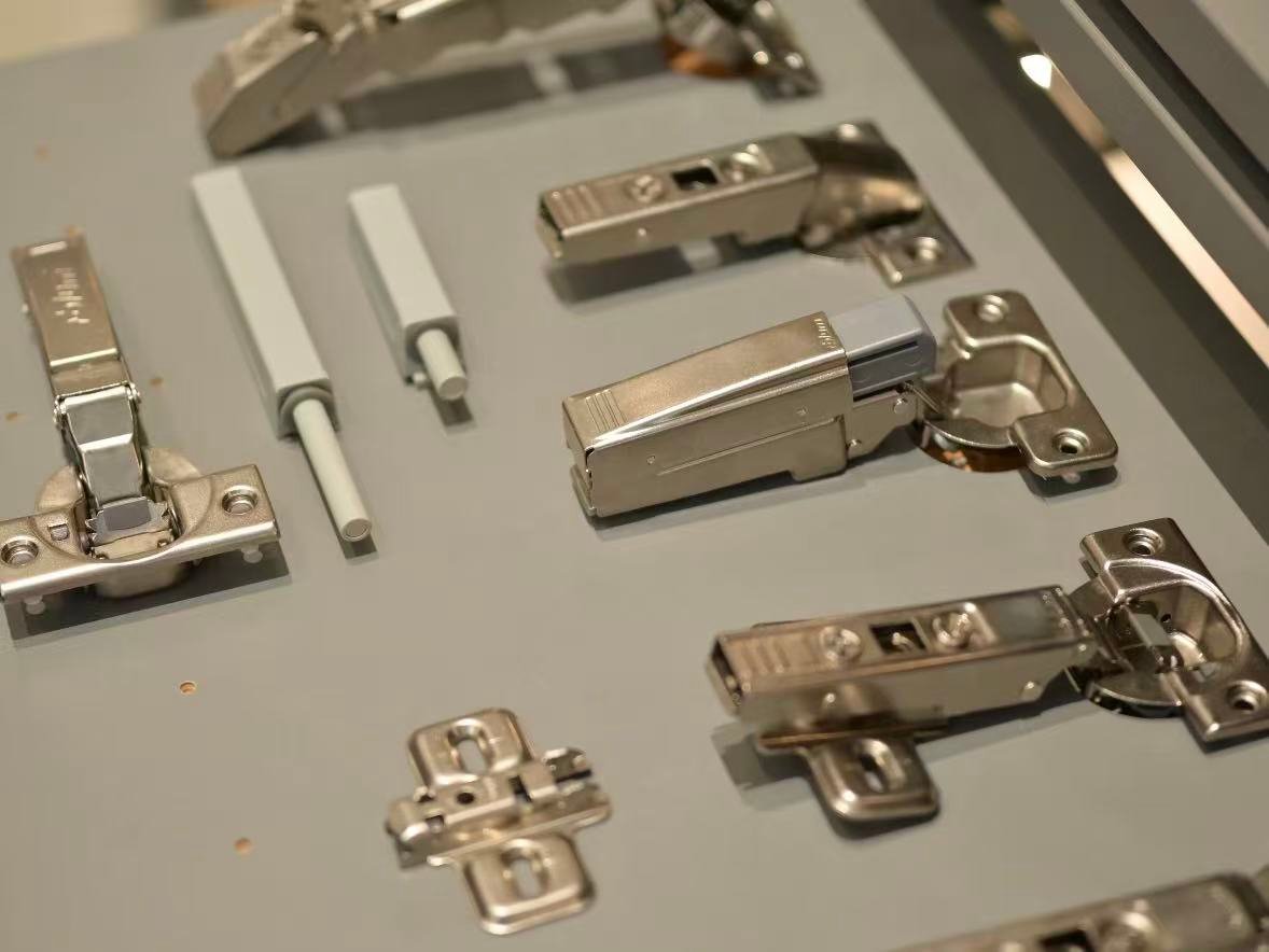Window hardware system components and hinge samples