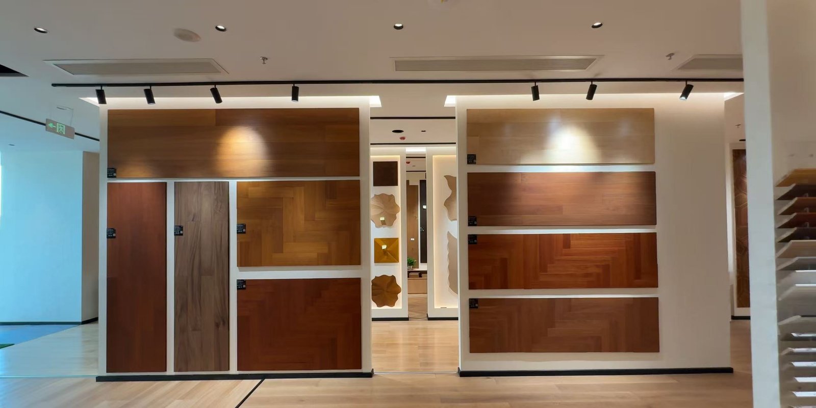 Flooring metal and glass showroom